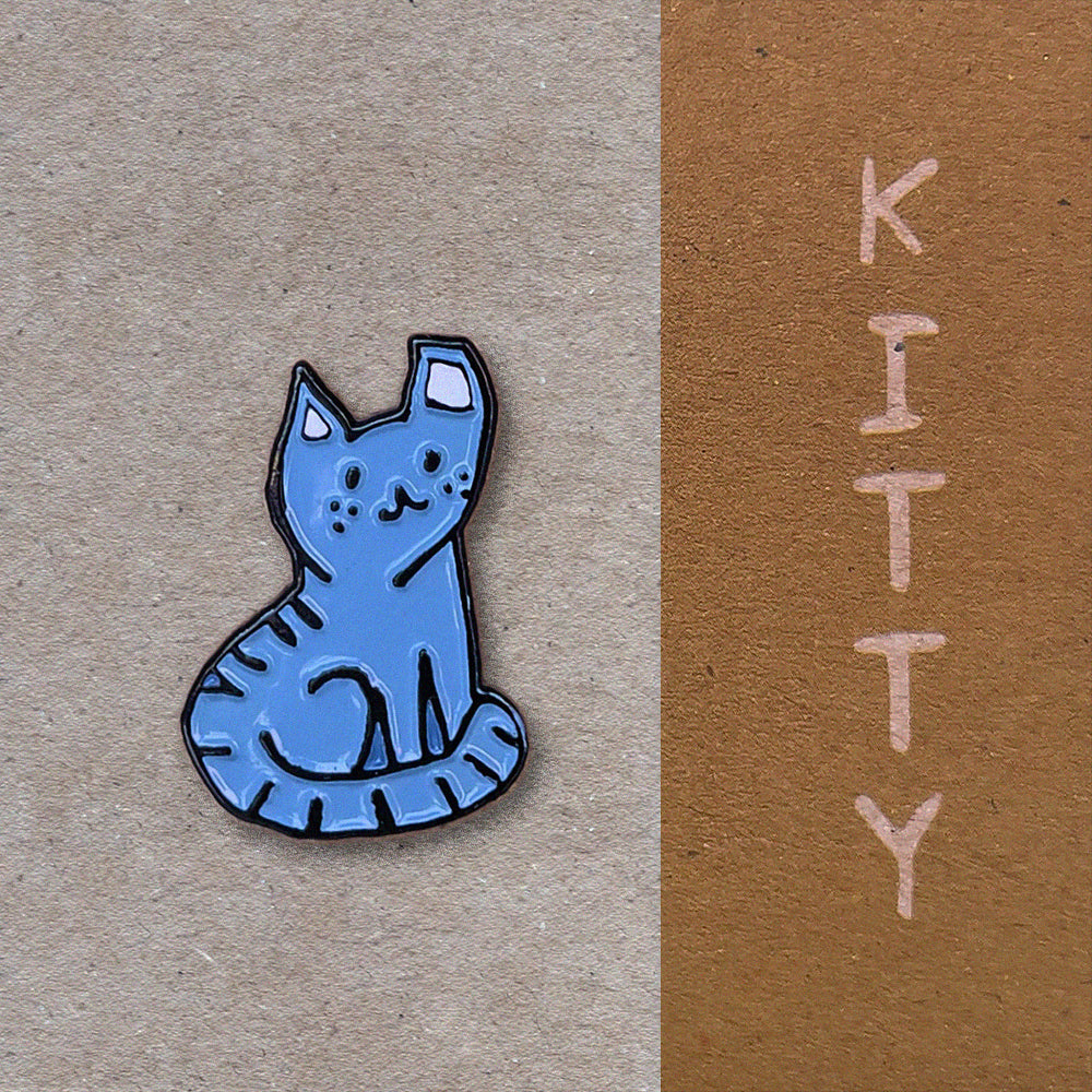 Blue Cat Pin